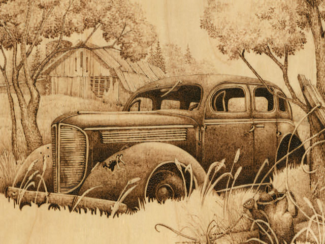 Dimensional Woodburning